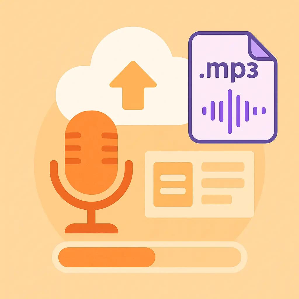 Audiodatei hochladen