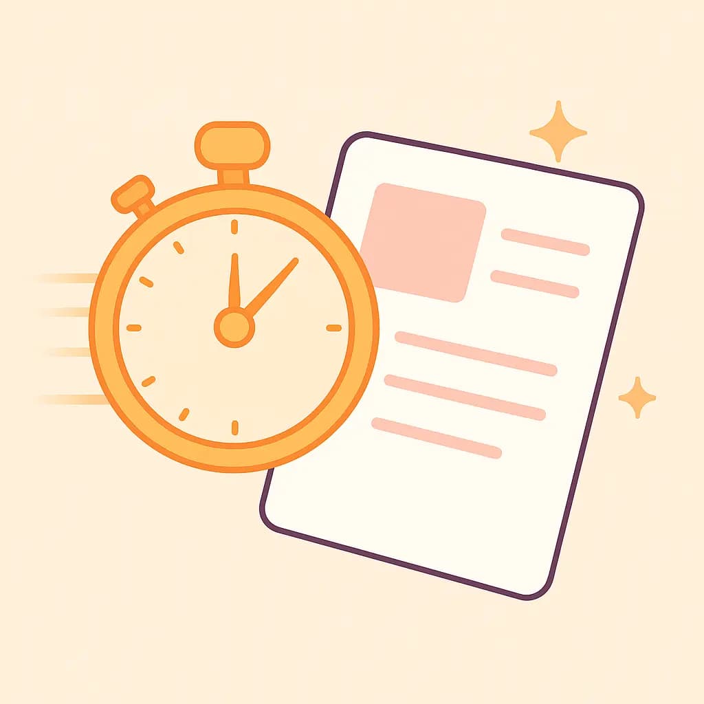 Minuten statt Stunden